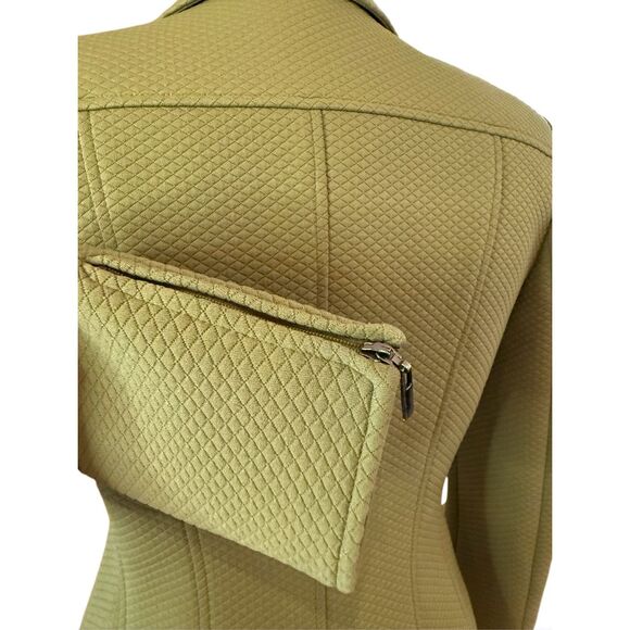 Talbots Full Zip Olive Green Jacket Sz. 6 Quilted Lined - Picture 6 of 9